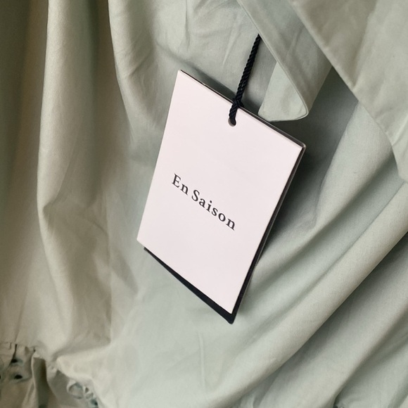 NEW EN SAISON Juliet Mini Dress in Seafoam - Picture 7 of 9